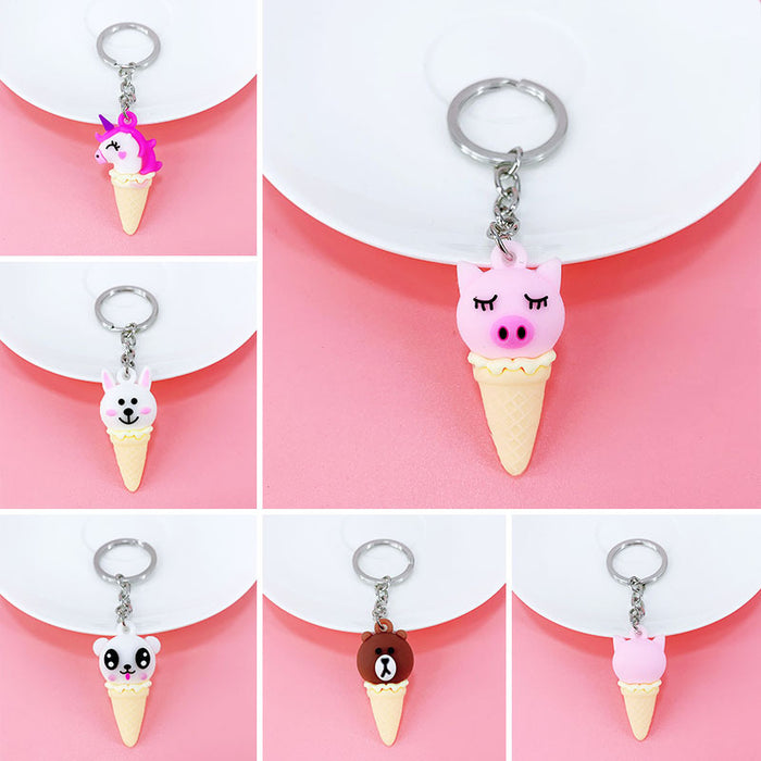 Jewelry WholesaleWholesale cartoon animal ice cream alloy keychain MOQ≥ 10 JDC-KC-yongz008 Keychains 永泽 %variant_option1% %variant_option2% %variant_option3%  Factory Price JoyasDeChina Joyas De China