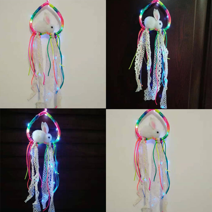 Wholesale Dream Catcher Metal Bunny Wind Chime JDC-DC-ML008