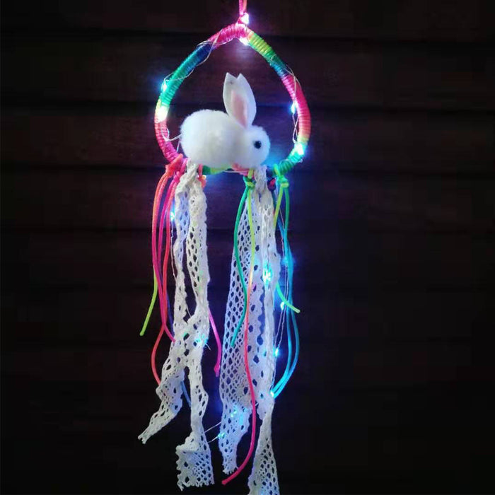 Wholesale Dream Catcher Metal Bunny Wind Chime JDC-DC-ML008