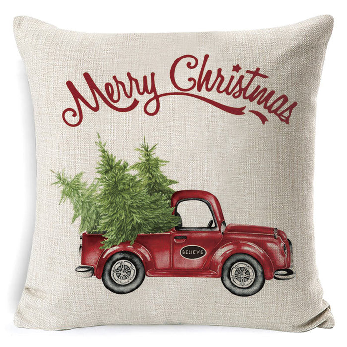 Wholesale Pillowcase Christmas Polyester Printing MOQ≥2 JDC-PW-Hehua002