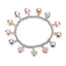 Jewelry WholesaleWholesale elastic popcorn corn chain diamond Love Pendant Bracelet JDC-BT-PengJ002 Bracelet 鹏锦 %variant_option1% %variant_option2% %variant_option3%  Factory Price JoyasDeChina Joyas De China