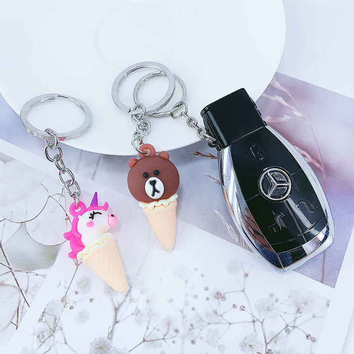 Jewelry WholesaleWholesale cartoon animal ice cream alloy keychain MOQ≥ 10 JDC-KC-yongz008 Keychains 永泽 %variant_option1% %variant_option2% %variant_option3%  Factory Price JoyasDeChina Joyas De China