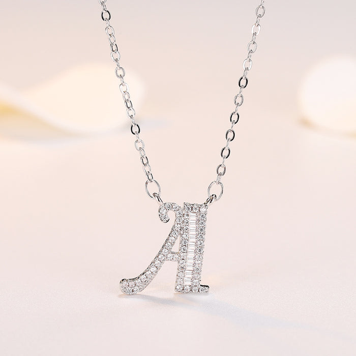 Wholesale Silver 26 Letter Necklace JDC-NE-QLX022