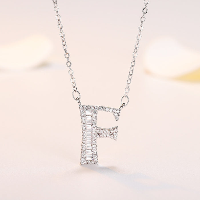 Wholesale Silver 26 Letter Necklace JDC-NE-QLX022