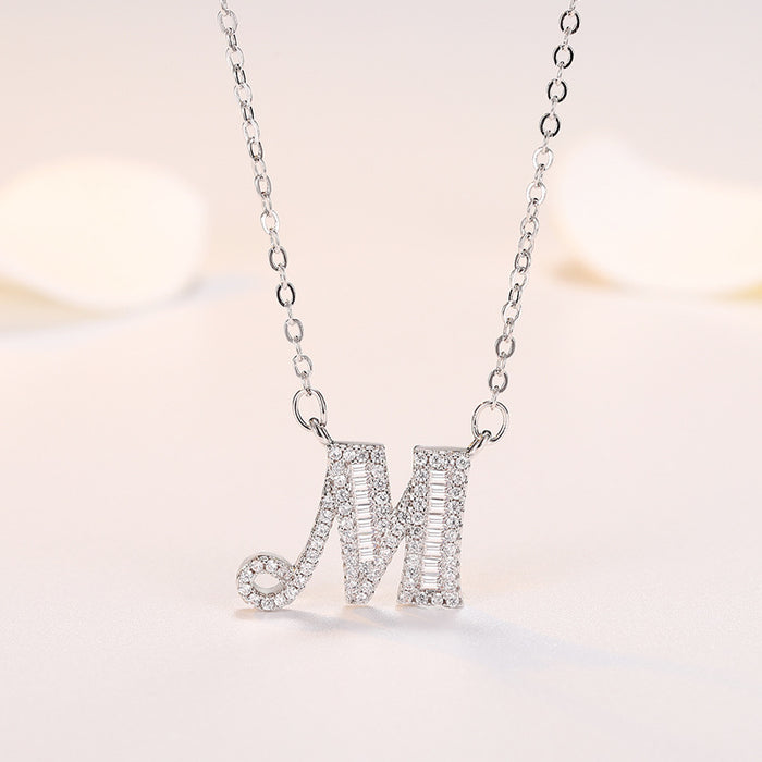 Wholesale Silver 26 Letter Necklace JDC-NE-QLX022