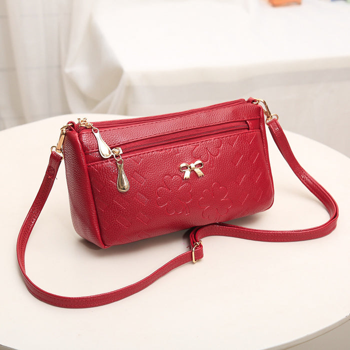 Wholesale Shoulder Bag PU Bow Small Square Bag Diagonal JDC-SD-Meiw003