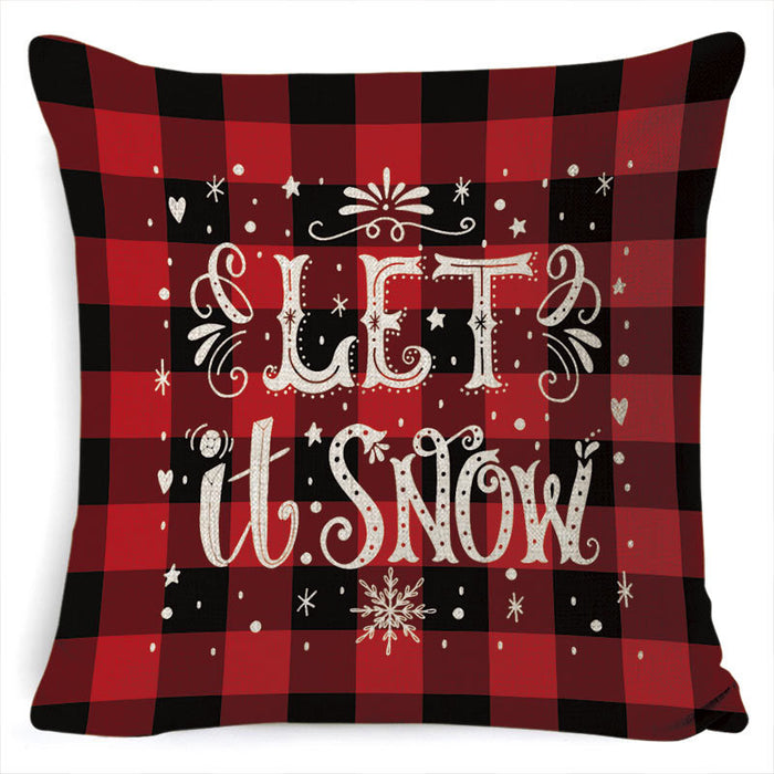 Wholesale Pillowcase Christmas Polyester Printing MOQ≥2 JDC-PW-Hehua002