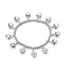 Jewelry WholesaleWholesale elastic popcorn corn chain diamond Love Pendant Bracelet JDC-BT-PengJ002 Bracelet 鹏锦 %variant_option1% %variant_option2% %variant_option3%  Factory Price JoyasDeChina Joyas De China