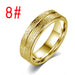 Jewelry WholesaleWholesale Simple Stainless Steel Ring Gold Double Row Frosted Ring JDC-RS-Mimeng081 Rings 米萌 %variant_option1% %variant_option2% %variant_option3%  Factory Price JoyasDeChina Joyas De China