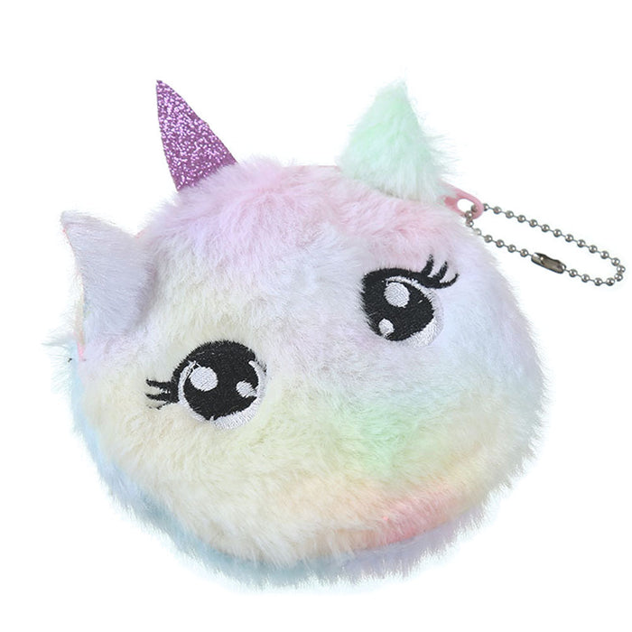 Wholesale Kids Cat Plush Wallet Keychain MOQ≥3 JDC-KC-SMS001