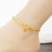 Jewelry WholesaleWholesale frosted crown gold-plated Anklet JDC-AS-Xsj003 Anklet 鑫饰界 %variant_option1% %variant_option2% %variant_option3%  Factory Price JoyasDeChina Joyas De China