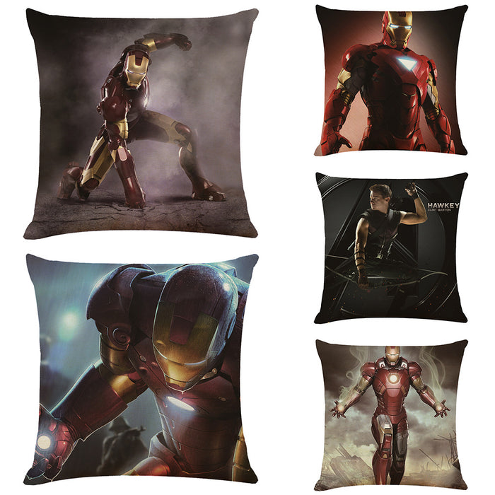 Wholesale Pillow Cover Hero Print Cotton Linen JDC-PW-Jiongkun009