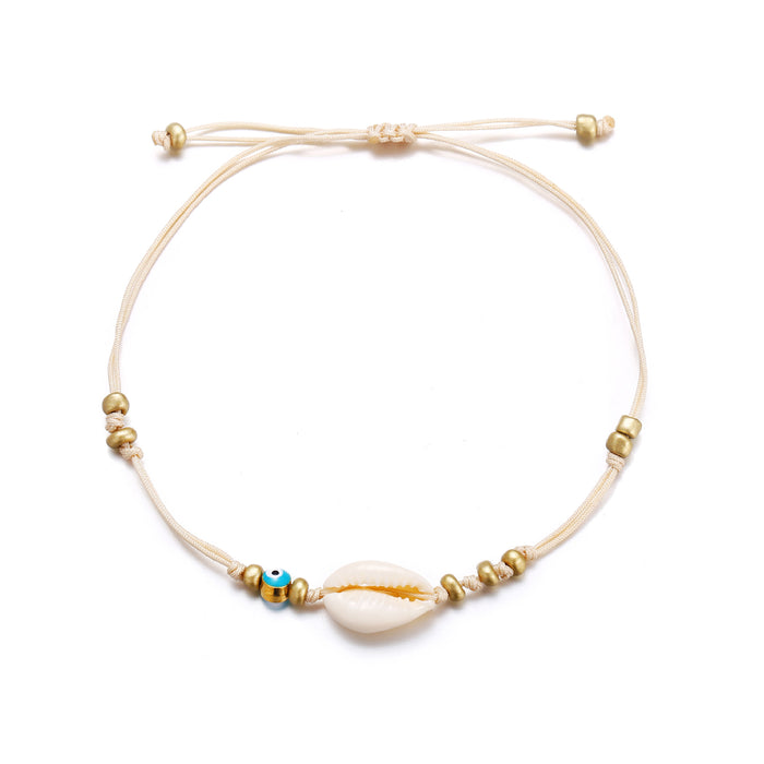 Jewelry WholesaleWholesale creative simple retro three snail shell Anklets JDC-AS-F503 Anklet 韩之尚 %variant_option1% %variant_option2% %variant_option3%  Factory Price JoyasDeChina Joyas De China