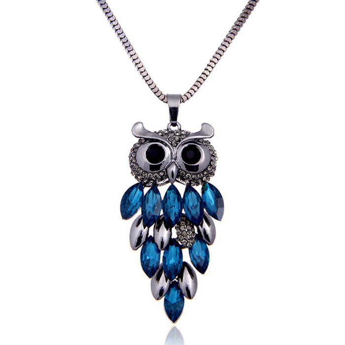 Jewelry WholesaleWholesale Owl Sweater Chain Long Necklace Women JDC-NE-YouH004 Necklaces 优鸿 %variant_option1% %variant_option2% %variant_option3%  Factory Price JoyasDeChina Joyas De China