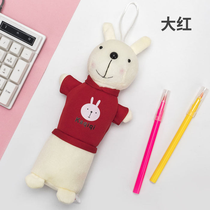 Wholesale Pen Bag Plush Cute Cartoon Rabbit Stationery Bag JDC-PC-WenJ001