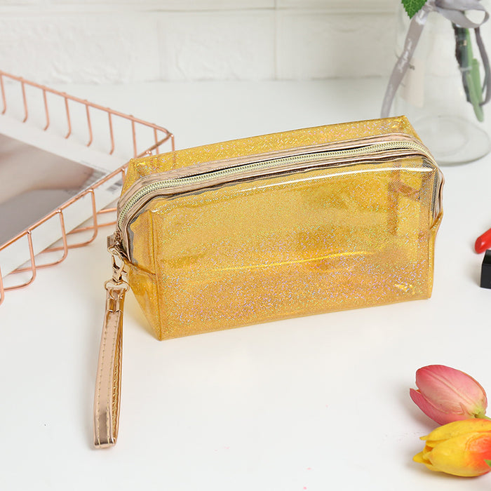 Wholesale Cosmetic Bag PVC Laser Transparent Large Capacity Travel Multifunctional JDC-CB-XinYi003