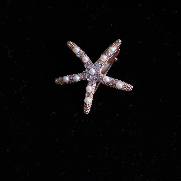 Jewelry WholesaleWholesale starfish diamond hairpins JDC-HC-JE003 Hair Clips 璟恩 %variant_option1% %variant_option2% %variant_option3%  Factory Price JoyasDeChina Joyas De China