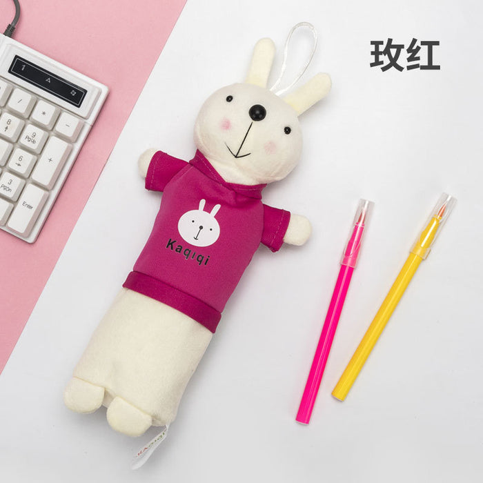 Wholesale Pen Bag Plush Cute Cartoon Rabbit Stationery Bag JDC-PC-WenJ001