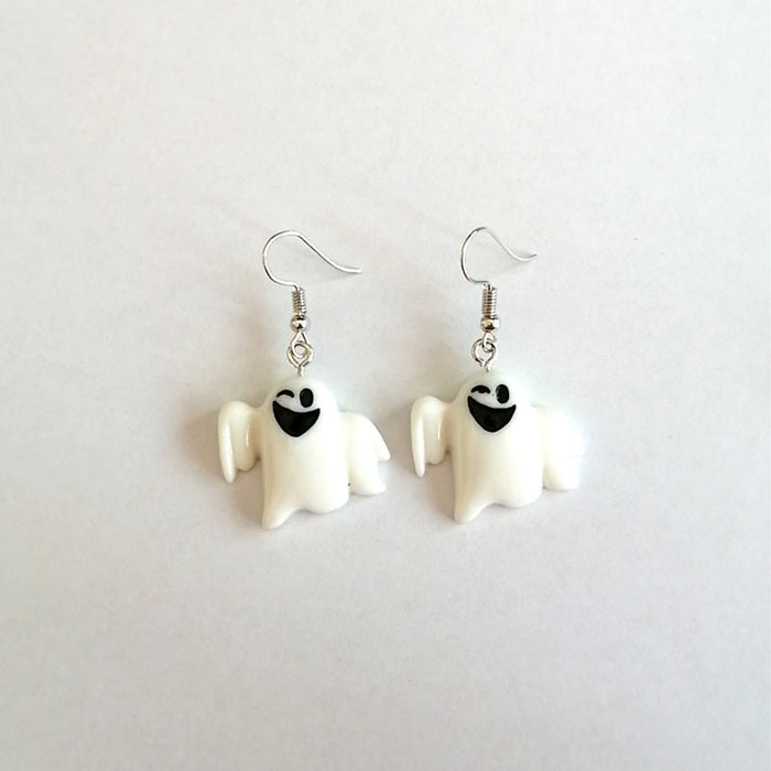 Wholesale Earrings Resin Halloween Skull Ghost Earrings JDC-ES-Xienuo003