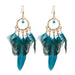 Jewelry WholesaleWholesale Rice Beads Feather Metal Earrings JDC-ES-Daiq036 Earrings 黛茜 %variant_option1% %variant_option2% %variant_option3%  Factory Price JoyasDeChina Joyas De China