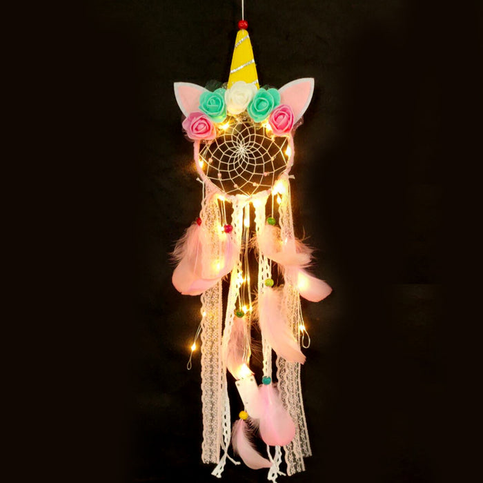 Wholesale LED Lights Unicorn Dreamcatcher JDC-DC-LZ060