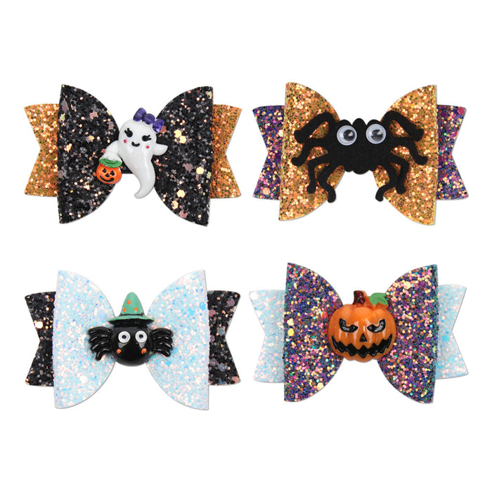 Wholesale Hair Clips Resin Bow Resin Halloween 20PCS JDC-HC-HaiS001