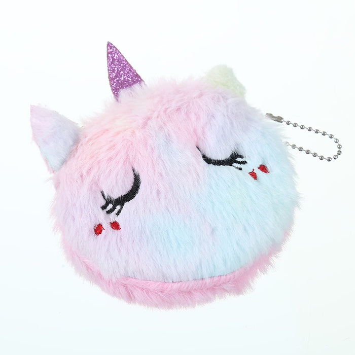 Wholesale Kids Cat Plush Wallet Keychain MOQ≥3 JDC-KC-SMS001