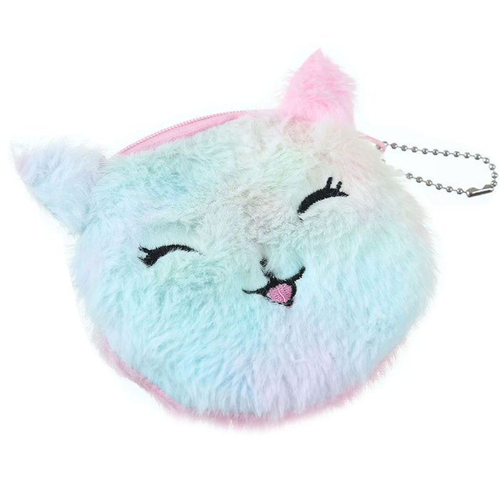 Wholesale Kids Cat Plush Wallet Keychain MOQ≥3 JDC-KC-SMS001