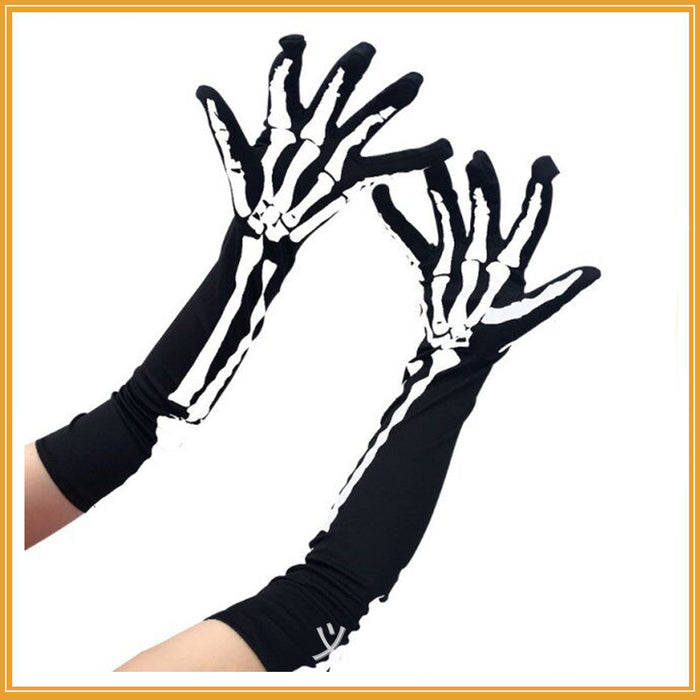 Wholesale Socks Cloth Halloween Skeleton Gloves Skull Skeleton Paws Bleeding MOQ≥2 JDC-SK-hengz003