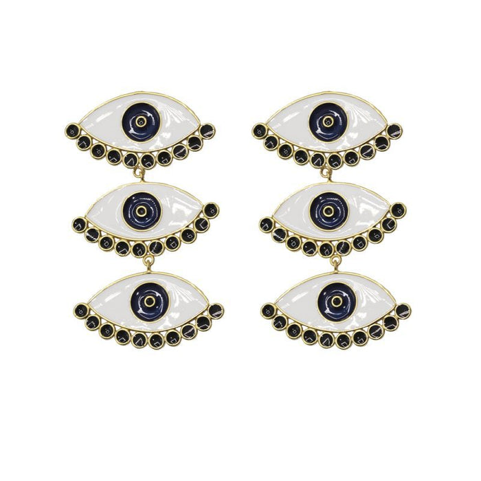 Jewelry WholesaleWholesale Punk Style Devil's Eye Earrings MOQ≥3 JDS-ES-GSYS011 Earrings 伊尚 %variant_option1% %variant_option2% %variant_option3%  Factory Price JoyasDeChina Joyas De China