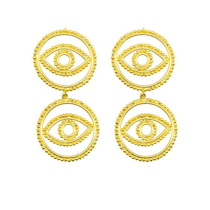 Jewelry WholesaleWholesale Punk Style Devil's Eye Earrings MOQ≥3 JDS-ES-GSYS004 Earrings 伊尚 %variant_option1% %variant_option2% %variant_option3%  Factory Price JoyasDeChina Joyas De China