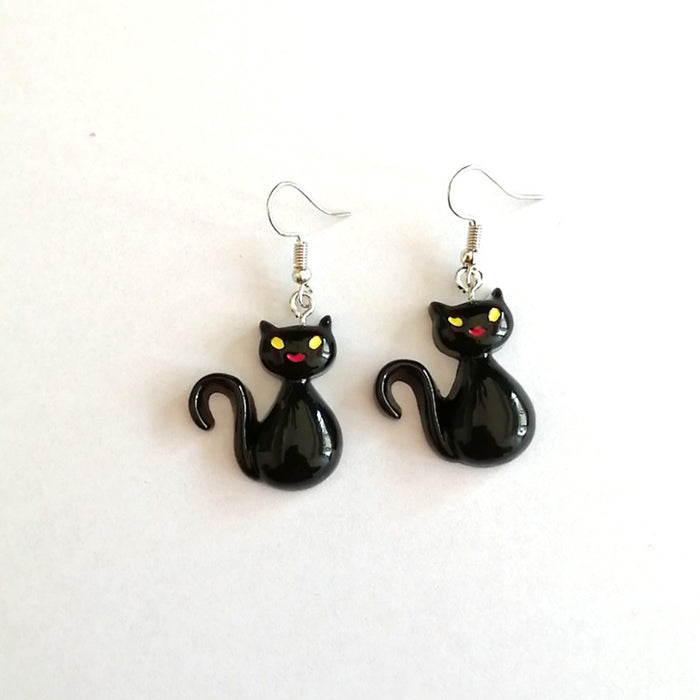 Wholesale Earrings Resin Halloween Skull Ghost Earrings JDC-ES-Xienuo003