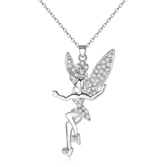 Jewelry WholesaleWholesale Pixie Angel Alloy Zircon Necklace MOQ≥2 JDC-NE-MiMeng030 Necklaces 米萌 %variant_option1% %variant_option2% %variant_option3%  Factory Price JoyasDeChina Joyas De China