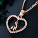 Jewelry WholesaleWholesale 26 letter zircon love necklace JDC-NE-Saip019 Necklaces 赛蒲 %variant_option1% %variant_option2% %variant_option3%  Factory Price JoyasDeChina Joyas De China