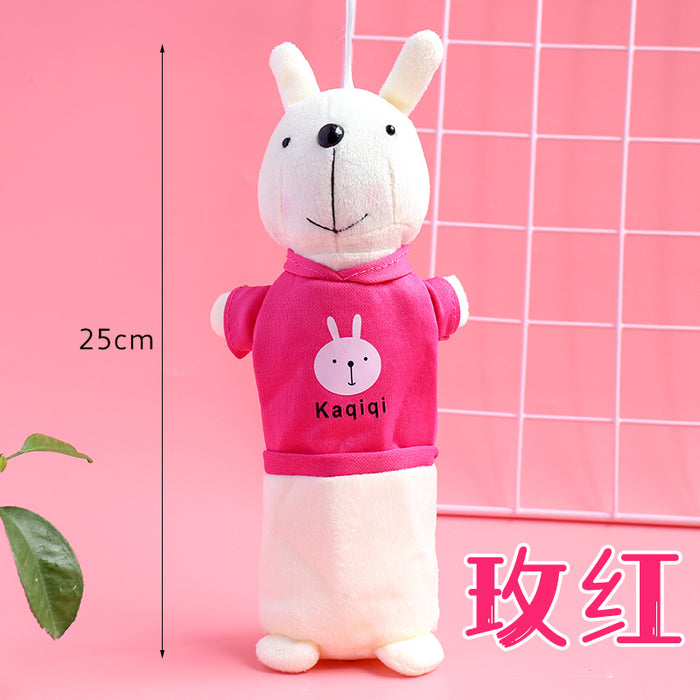 Wholesale Pencil Bags Plush Rabbit Cute MOQ≥2 JDC-PB-LGT002