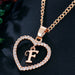 Jewelry WholesaleWholesale 26 letter zircon love necklace JDC-NE-Saip019 Necklaces 赛蒲 %variant_option1% %variant_option2% %variant_option3%  Factory Price JoyasDeChina Joyas De China