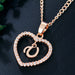 Jewelry WholesaleWholesale 26 letter zircon love necklace JDC-NE-Saip019 Necklaces 赛蒲 %variant_option1% %variant_option2% %variant_option3%  Factory Price JoyasDeChina Joyas De China