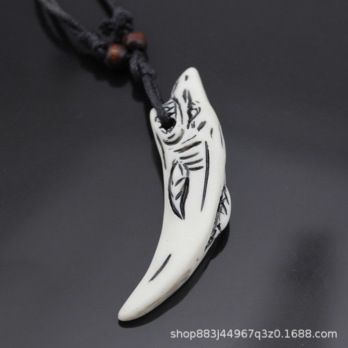 Wholesale Shark Tooth Necklace Pendant MOQ≥3 JDC-NE-Shangd013