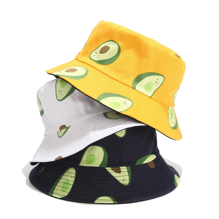 Wholesale Avocado Double Sided Bucket Hat JDC-FH-LvYi014