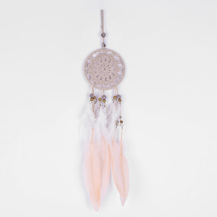 Wholesale Woven Polyester Feather Dreamcatcher JDC-DC-DYue001