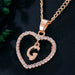 Jewelry WholesaleWholesale 26 letter zircon love necklace JDC-NE-Saip019 Necklaces 赛蒲 %variant_option1% %variant_option2% %variant_option3%  Factory Price JoyasDeChina Joyas De China