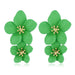 Jewelry WholesaleWholesale flower double layer long green alloy earrings JDC-ES-HEM002 Earrings 和鸣 %variant_option1% %variant_option2% %variant_option3%  Factory Price JoyasDeChina Joyas De China