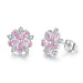 Jewelry WholesaleWholesale cherry blossom pink flower zirconia stud earrings JDC-ES-Mimeng038 Earrings 米萌 %variant_option1% %variant_option2% %variant_option3%  Factory Price JoyasDeChina Joyas De China