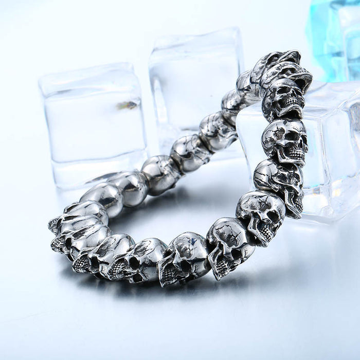 Wholesale Personality Jewelry Small Skull Bracelet JDC-BT-ShengL001