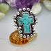 Jewelry WholesaleWholesale 925 Silver Plated Cross Turquoise Metal Ring JDC-RS-RongY005 Rings 荣钰 %variant_option1% %variant_option2% %variant_option3%  Factory Price JoyasDeChina Joyas De China