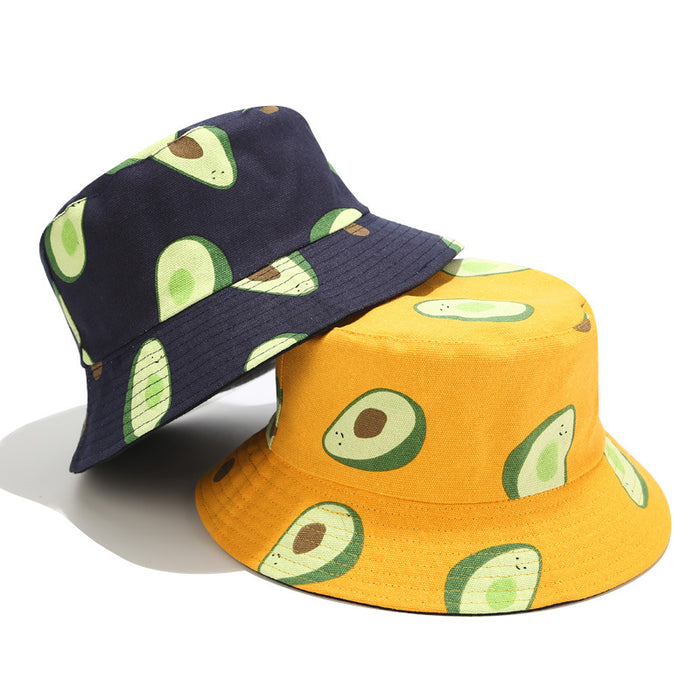 Wholesale Avocado Double Sided Bucket Hat JDC-FH-LvYi014