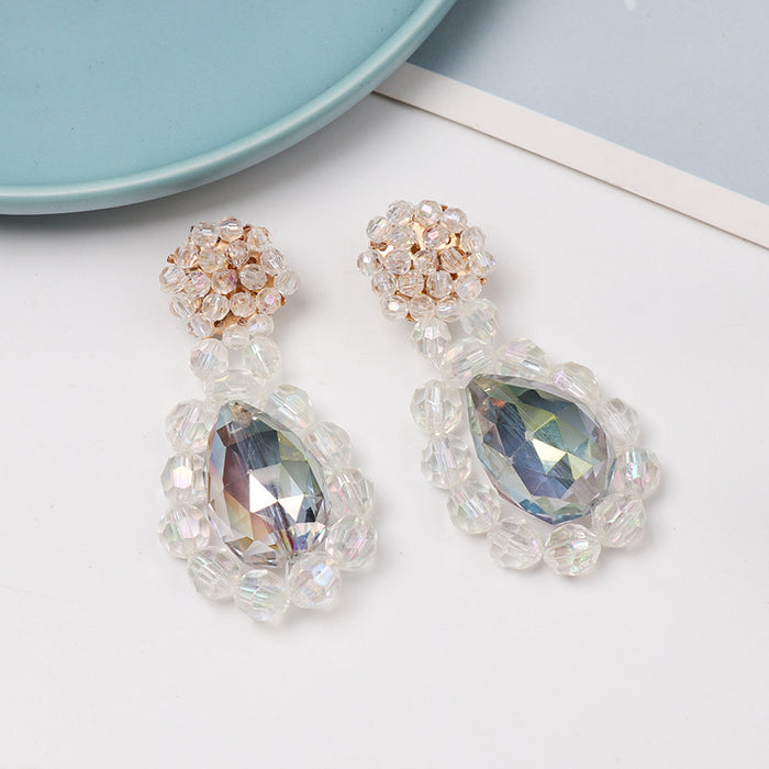 Jewelry WholesaleWholesale alloy rhinestone earrings JDC-ES-LIUM022 Earrings 榴芒 %variant_option1% %variant_option2% %variant_option3%  Factory Price JoyasDeChina Joyas De China