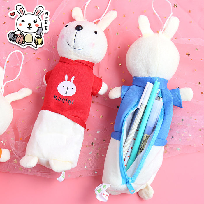 Wholesale Pencil Bags Plush Rabbit Cute MOQ≥2 JDC-PB-LGT002