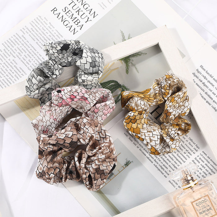 Wholesale Snake Fabric Hair Scrunchies JDC-HS-YYang003