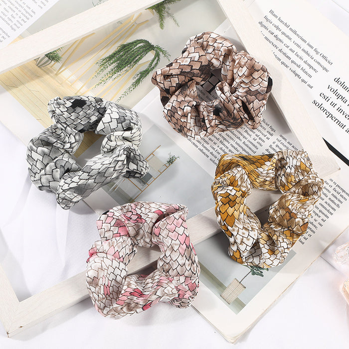 Wholesale Snake Fabric Hair Scrunchies JDC-HS-YYang003